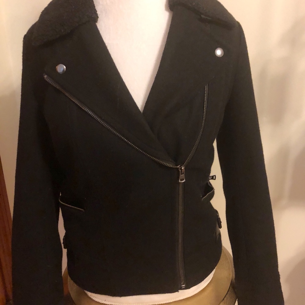 Banana Republic wool moto jacket